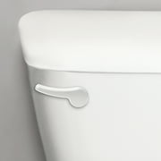 Korky Toilet Handle, White Metal Handle - Tank Lever Replacement - Universal to Fit Front, Angled, and Side Left Mount Toilets - 6065