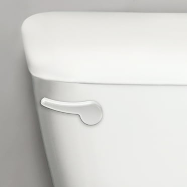 Korky Toilet Handle, White Metal Handle - Tank Lever Replacement - Universal to Fit Front, Angled, and Side Left Mount Toilets - 6065