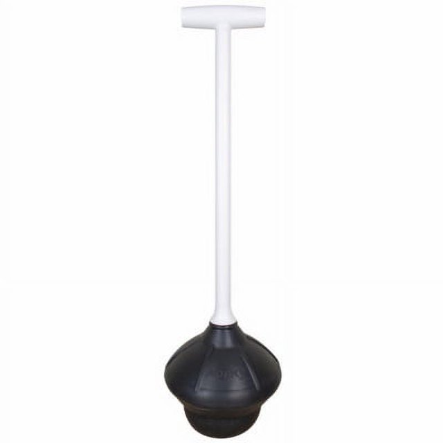 Korky universal toilet plunger is 18in. Long with a 6 in. cup and incl