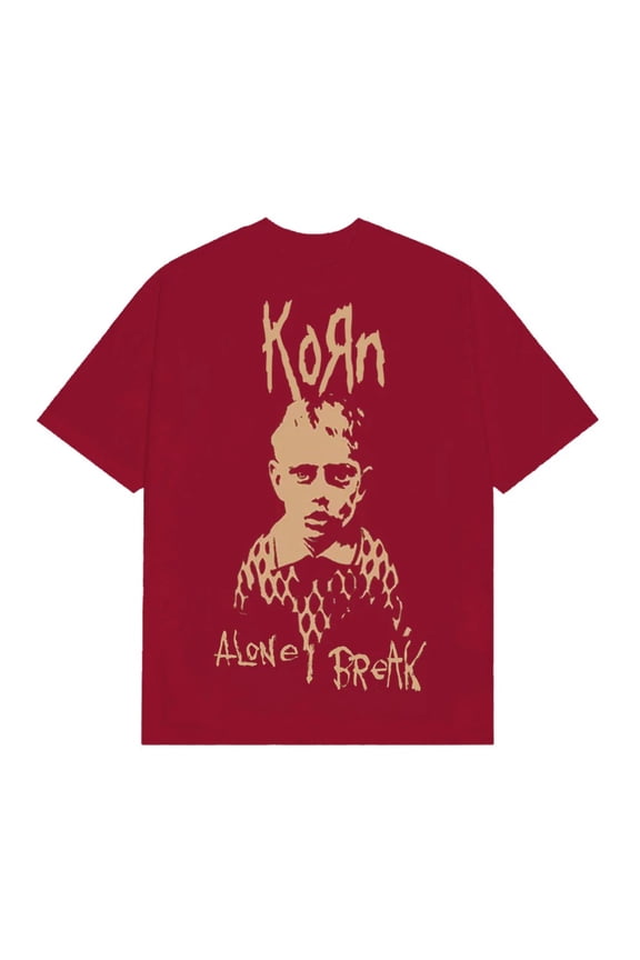 Korn All Alone I Break T-Shirt Red X-Large | Officially Licensed Merchandise