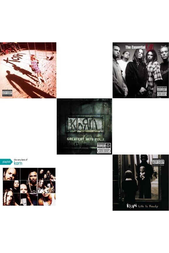 (Explicit) & Playlist: Very Best Of Korn & Greatest Hits Vol.1 & Essential Korn & Life Is Peachy [CD Bundle]
