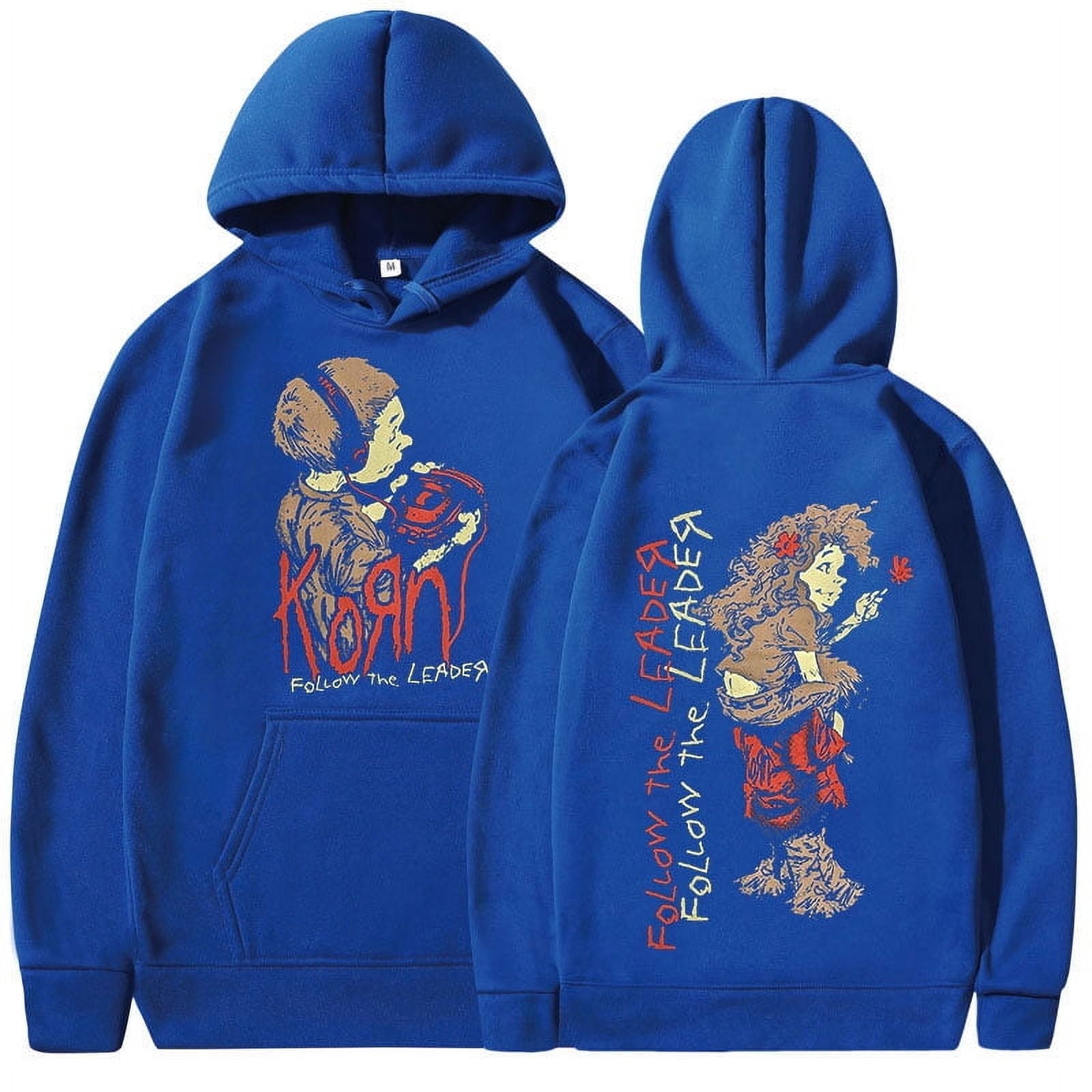 Korn Follow The Leader Walkman Hoodie Metal Gothic Rock Band 