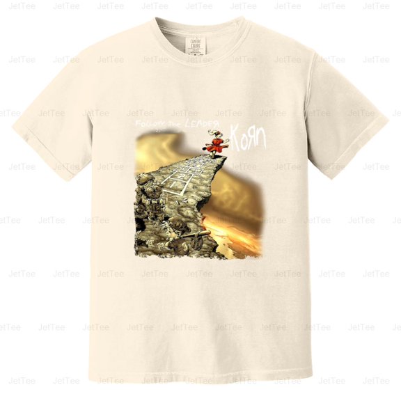 Korn Follow the Leader Vintage Retro Nu Metal Music Band Album Art Comfort Color T-Shirt Unisex, up to 4XL