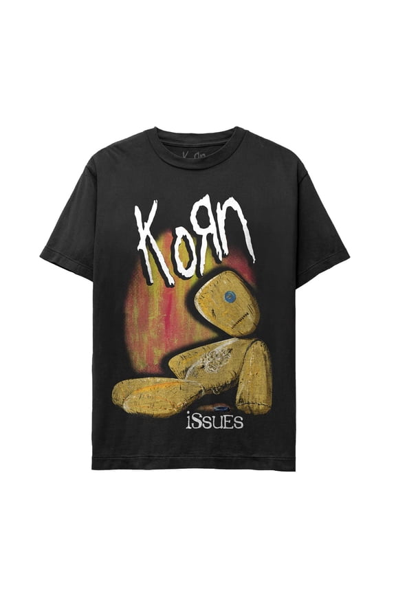 Korn Issues Album Art T-Shirt Black Large | Officially Licensed Merchandise