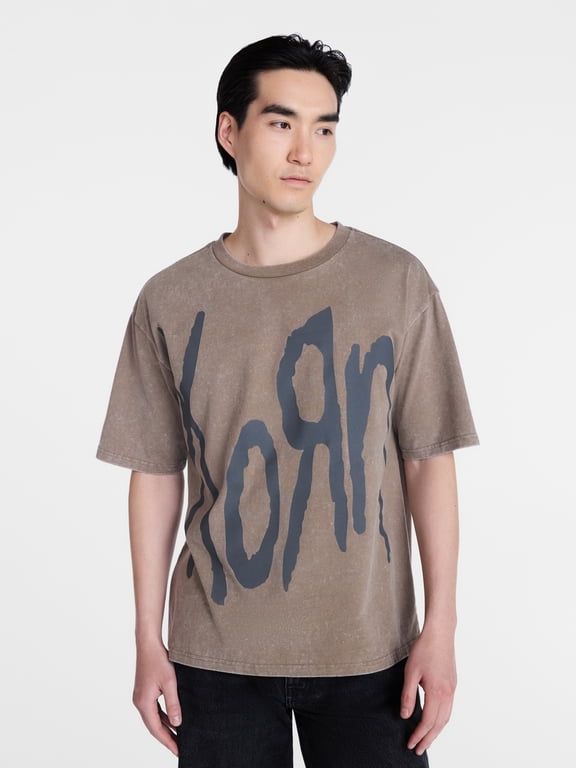 Men's & Big Men's Front & Back Mineral Wash Graphic T-Shirt, Sizes XS–5XL