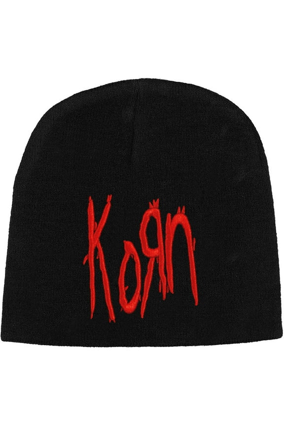 Korn Beanie Logo Black