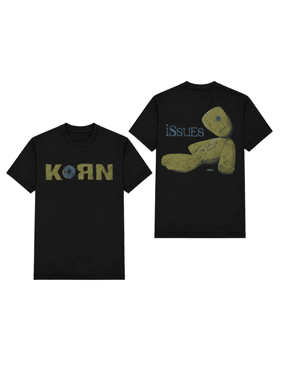 Korn Men's Voodoo Logo T-Shirt Black Large | Officially Licensed Merchandise