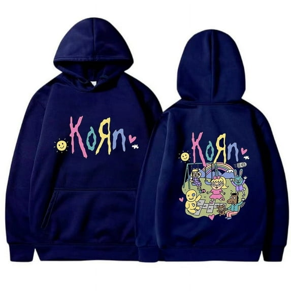 Korn Merch Graphic Hoodie Sweatshirt for Women Men Pullovers Autumn Winter Casual Fashion Hoodies Vintage Gothic y2k Clothes Top Streetwear Unisex