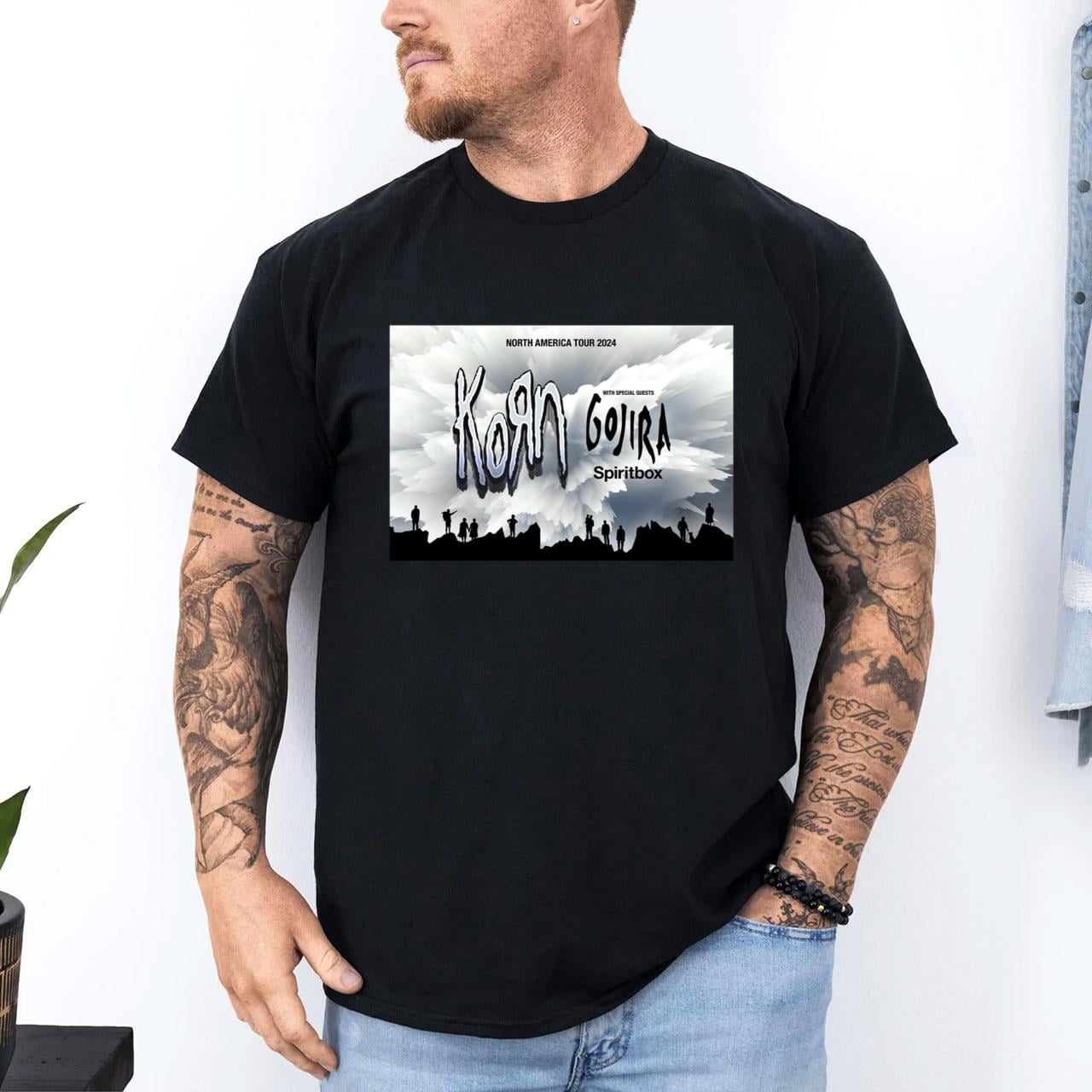 Korn Tour 2024 Merch, Korn Tour 2024 Tour Dates 2024 Shirt, Gorija And