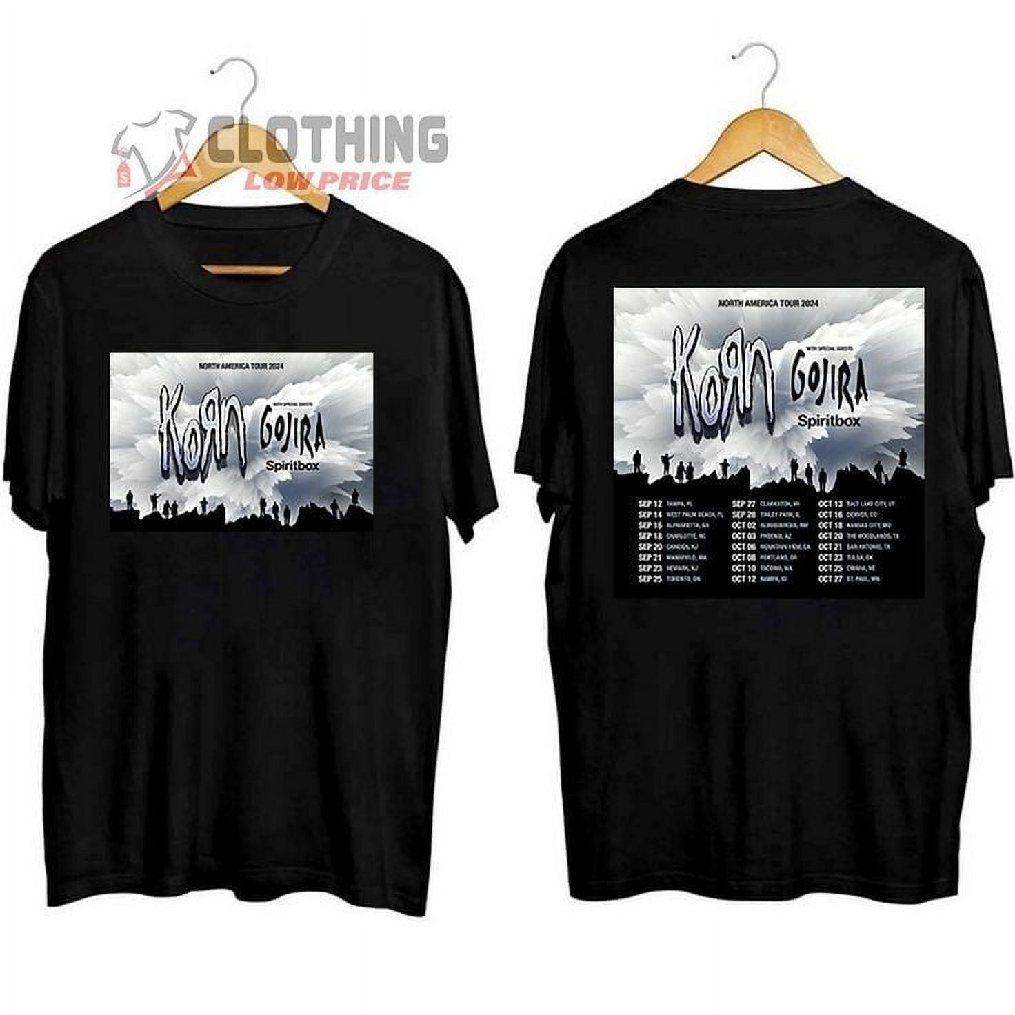 Korn Tour 2025 Merch, Korn Tour 2025 Tour Dates 2025 Shirt, Gorija And