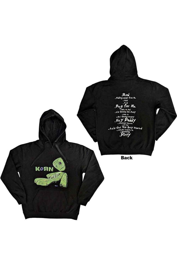 Korn Unisex Pullover Hoodie: Issues Tracklist (Back Print) (X-Large)