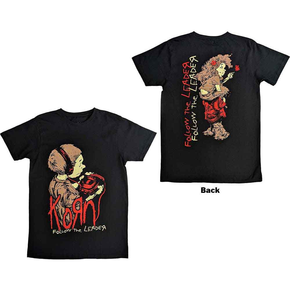 Korn Unisex T-Shirt: Follow The Leader (Back Print) (XX-Large