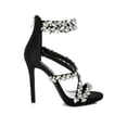 thumbnail image 1 of London Rag Korna Diamante Embellished Stiletto Heel Womens  Sandals, 1 of 10