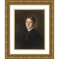 thumbnail image 1 of Kornel Bohúň 12x14 Gold Ornate Wood Frame and Double Matted Museum Art Print Titled - Portrait of Mrs. Boorova Kornel Bohun (1884), 1 of 4