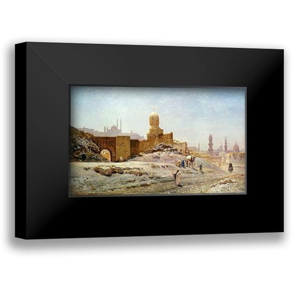 Korner, Ernst 18x13 Black Modern Framed Museum Art Print Titled - A View of Cairo