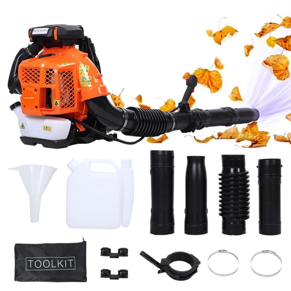 Korogimeeet 80cc 2-Stroke Backpack Leaf Blower, 900CFM 3.5KW 7250RPM, 2.3L Fuel Tank 25:1 Oil Mix, Air Purge System, Variable Speed Cruise Control, for Commercial Residential Yard, 59 x 20 x 18 Inch