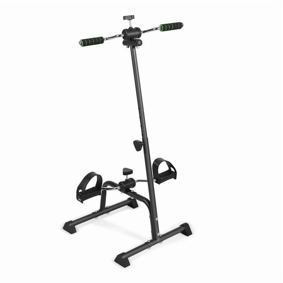Korogimeeet Mini Exercise Bike for Arms and Legs, Portable Pedal Exerciser with Adjustable Foot Straps, Home Rehabilitation Station, Low-Impact Cardio Workout, Compact Storage, 17 x 16 x 37 Inch