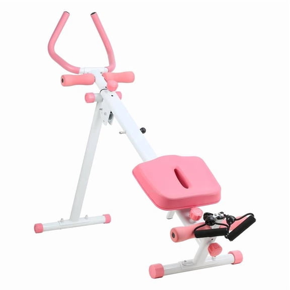 Korogimeeet Rowing Machine 4-in-1, Ab Glider Roman Chair Leg Press Rower, 120kg Capacity, 3D Large Seat Comfort, Foldable for Home Gym, 53 x 14 x 13 Inch