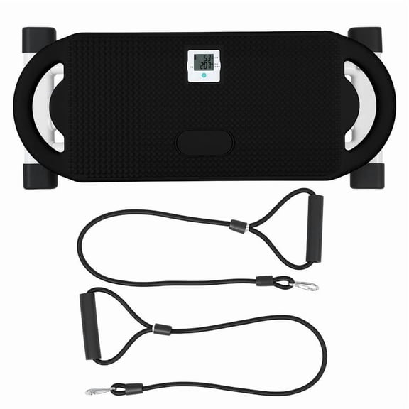 Korogimeeet Ski Balance Board with LCD, Total Body Cardio Trainer Simulates Cross Country Skiing, Tracks Skiing Steps Time Calories, Compact Easy Storage, 24 x 11 x 7 Inch