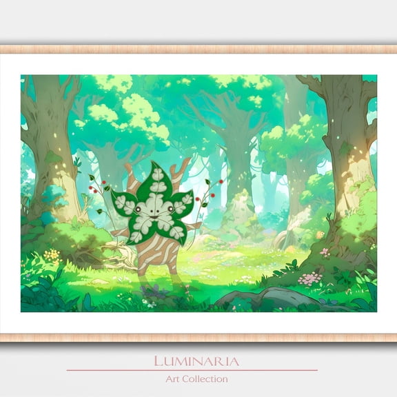 Korok Forest Art Print Wall Art Home Decor Poster Geek Nerd Gamer Gaming Gift Computer Room Concept Video Game Fan Art Inspired By Zelda Wall Art