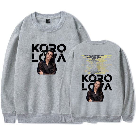 Korolova Crewneck Merch Long Sleeve Sweatshirt Men/Women Casual Streetwear Clothes Style1