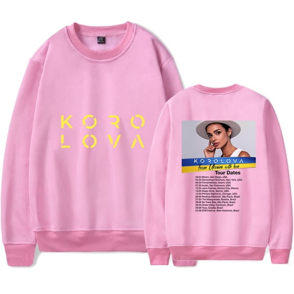 Korolova Crewneck Merch Long Sleeve Sweatshirt Men/Women Casual Streetwear Clothes Style3