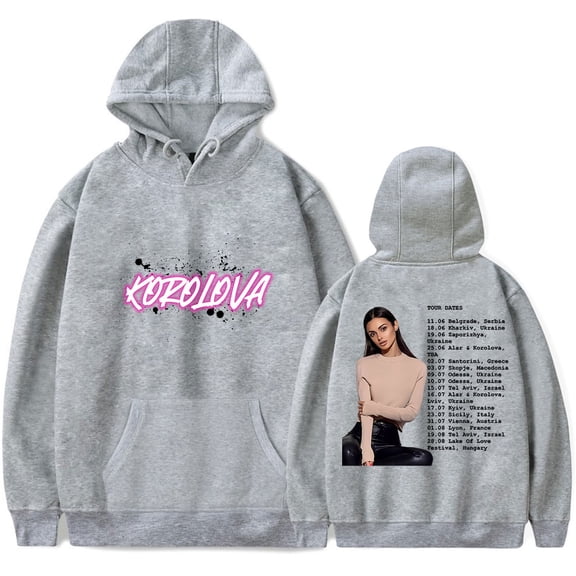 Korolova Merch Hoodie Spring Autumn Fashion Clothes Men/Women Casual Tops Long Sleeve Sweatshirts Style4