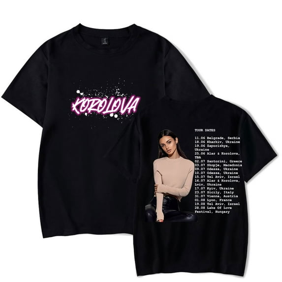Korolova Merch T-Shirt Summer Women/Men Unisex Short Sleeve Tshirt Hiphop Fashion Streetwear Style4