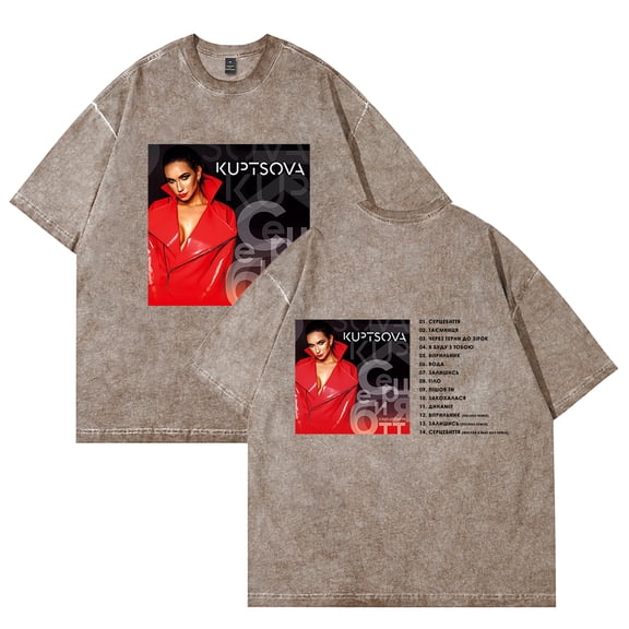 Korolova Merch Vintage Wash Tee Cosplay Women Men Fashion Short Sleeve Cotton T-Shirts Style5