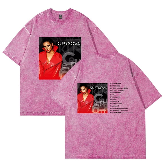 Korolova Merch Vintage Wash Tee Cosplay Women Men Fashion Short Sleeve Cotton T-Shirts Style5