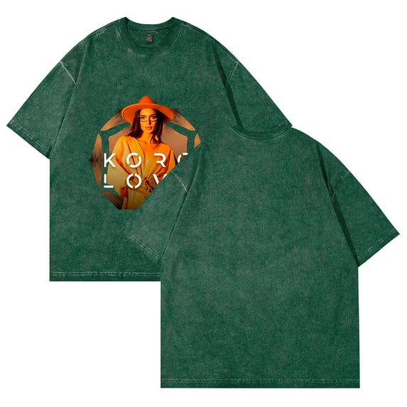 Korolova Merch Vintage Wash Tee Cosplay Women Men Fashion Short Sleeve Cotton T-Shirts Style6