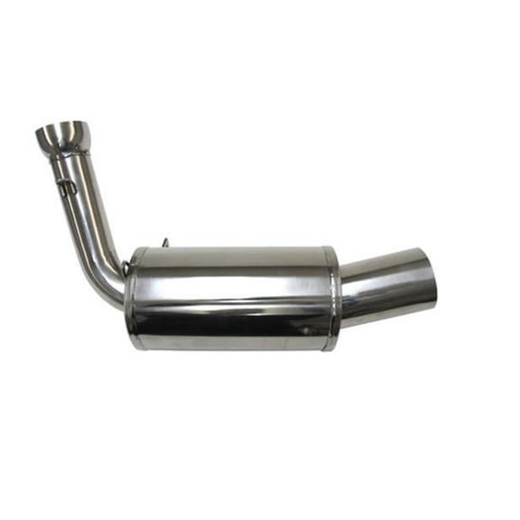 SNO Stuff Rumble Pack Slip-On Silencer Kit, Polished Stainless Steel, 9 lb Weight Reduction, Snowmobile Exhaust (331-600)