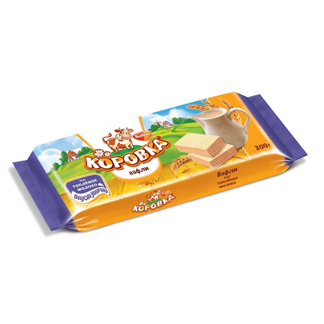 Korovka Wafers With Baked Milk Filling 300G (3 Pack) Irresistible