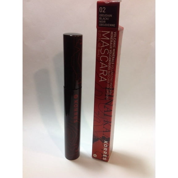 Korres Volcanic Minerals Volumizing Mascara Obsidian Black 0.27 oz NEW IN BOX.