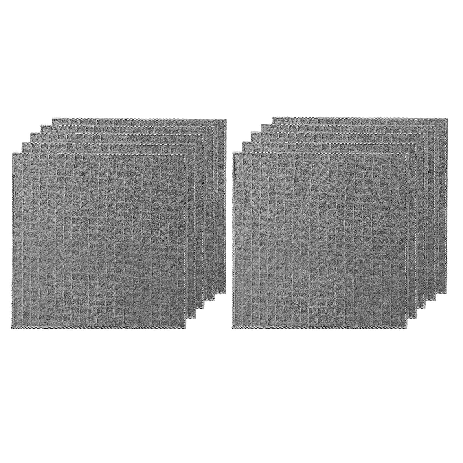 Korri Kitchen Cloth Dish Towels 10pcs Cotton Weave Dish Cloths Quick