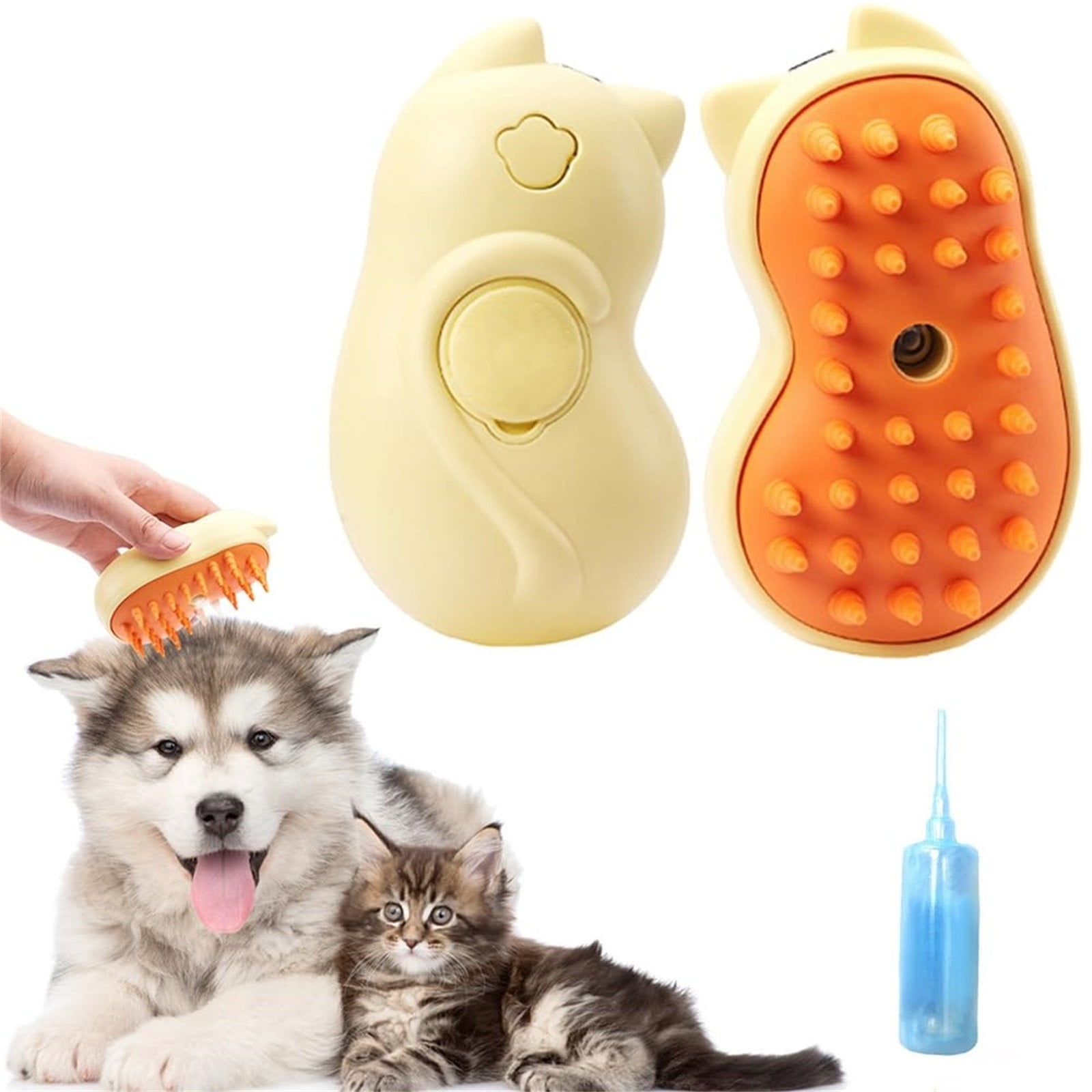 Korri Steamy Brush Cleanser 2024 New Cat Steamy Brush Portable Electric ...