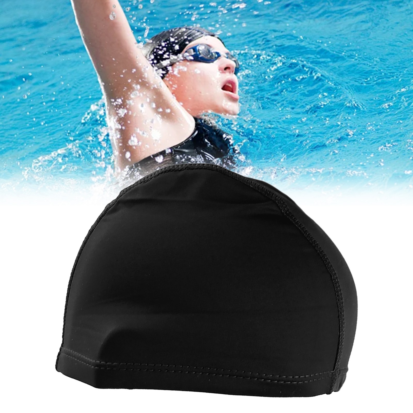Korri Swim Caps For Long Hair Pack Unisex Swim Caps With 3D Ear