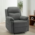 thumbnail image 1 of Korser Manual Small Recliner Chair for Small Spaces for Living Room,Corduroy,Grey, 1 of 8