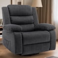 thumbnail image 1 of Korser Oversized Swivel Rocker Recliner Chair with Massage and Heating for Living Room,Grey, 1 of 9