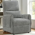 thumbnail image 1 of Korser Power Recliner Chair,Chenille Electric Recliner Chairs for Adults for Small Spaces with Memory Function & Side Pockets,Pillow for Living Room,Light Grey, 1 of 10