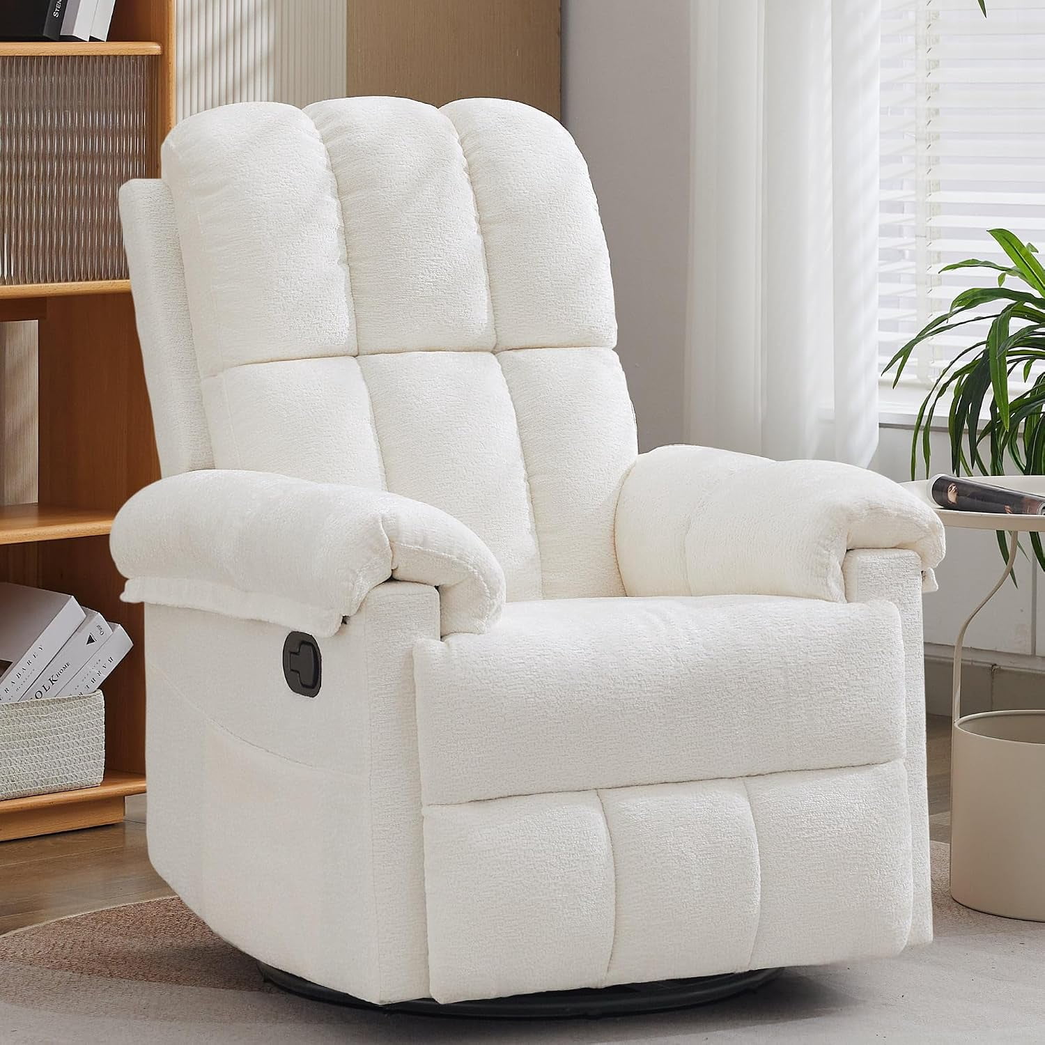 Korser Recliner Chair, Swivel Rocker Recliner Chair for Adults, Small ...