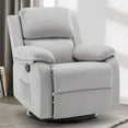thumbnail image 1 of Korser Swivel Rocker Small Recliner Chair for Small Spaces for Living Room,Nursery,Light Grey, 1 of 7