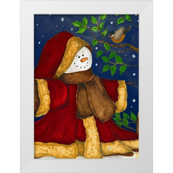 Korsgaden, Laurie 19x24 White Modern Wood Framed Museum Art Print Titled - Holiday Evening