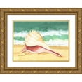 thumbnail image 1 of Korsgaden, Laurie 24x18 Gold Ornate Wood Framed with Double Matting Museum Art Print Titled - Seashell I, 1 of 4