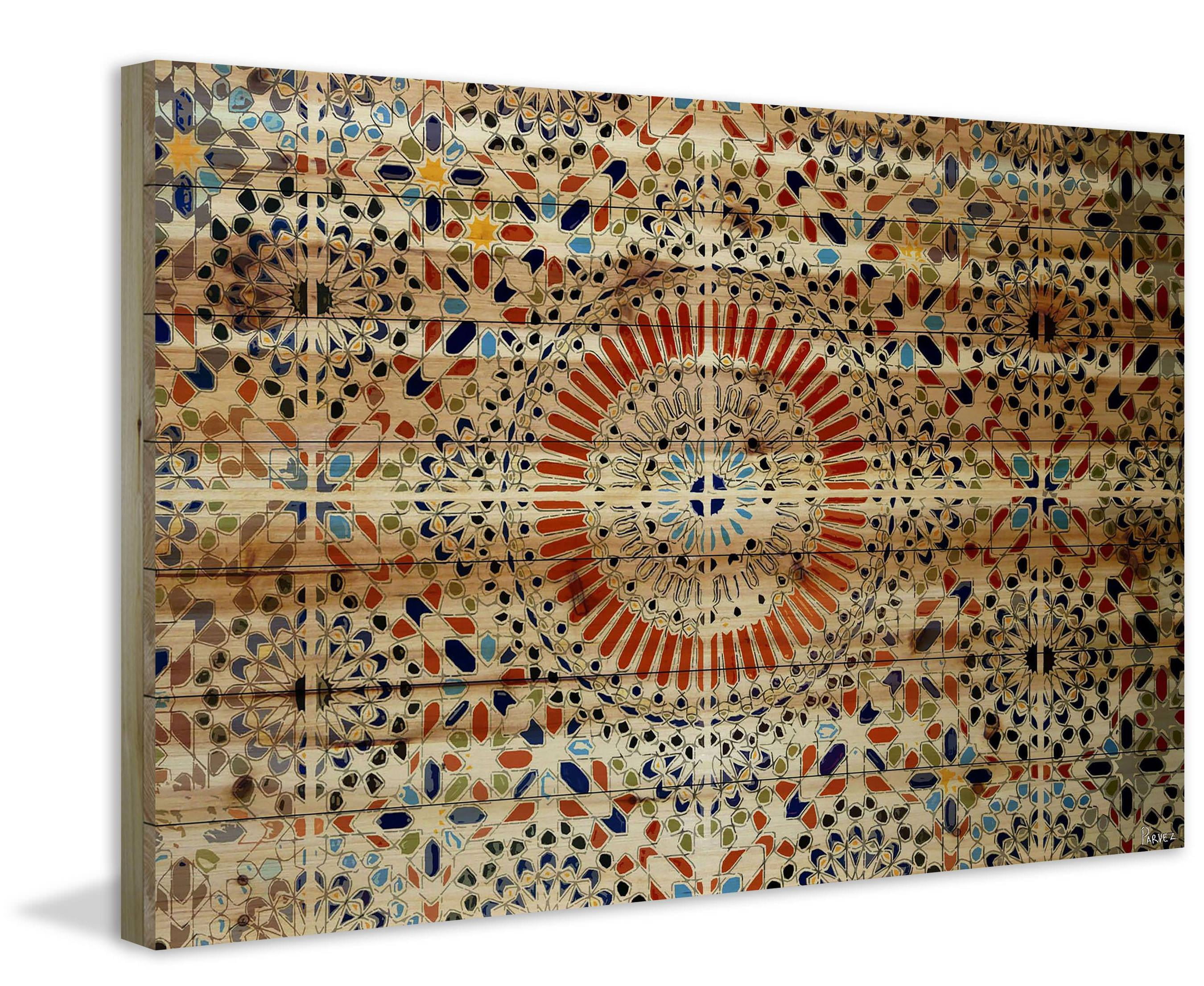 Kortoba Painting Print on Natural Pine Wood