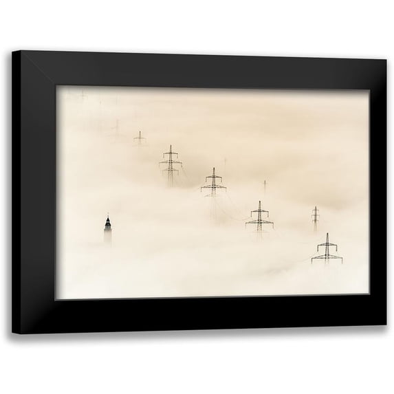 Kos, Rafael 24x17 Black Modern Framed Museum Art Print Titled - Untitled