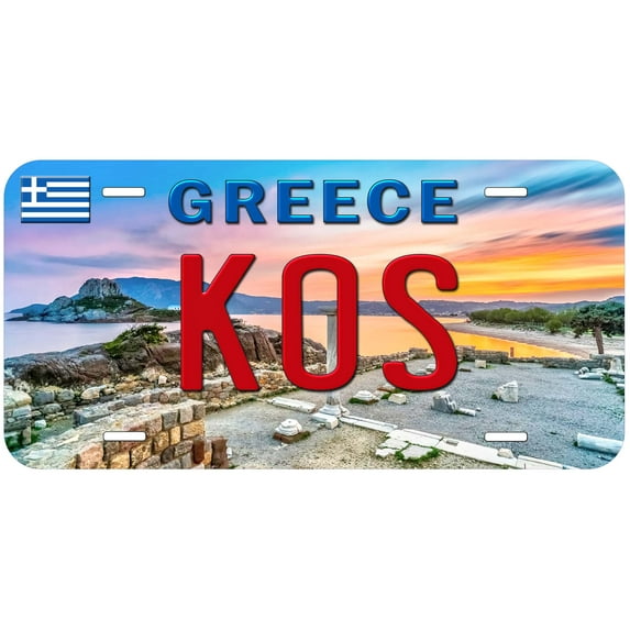 Kos TAG01 Greece Novelty Car Auto License Plate