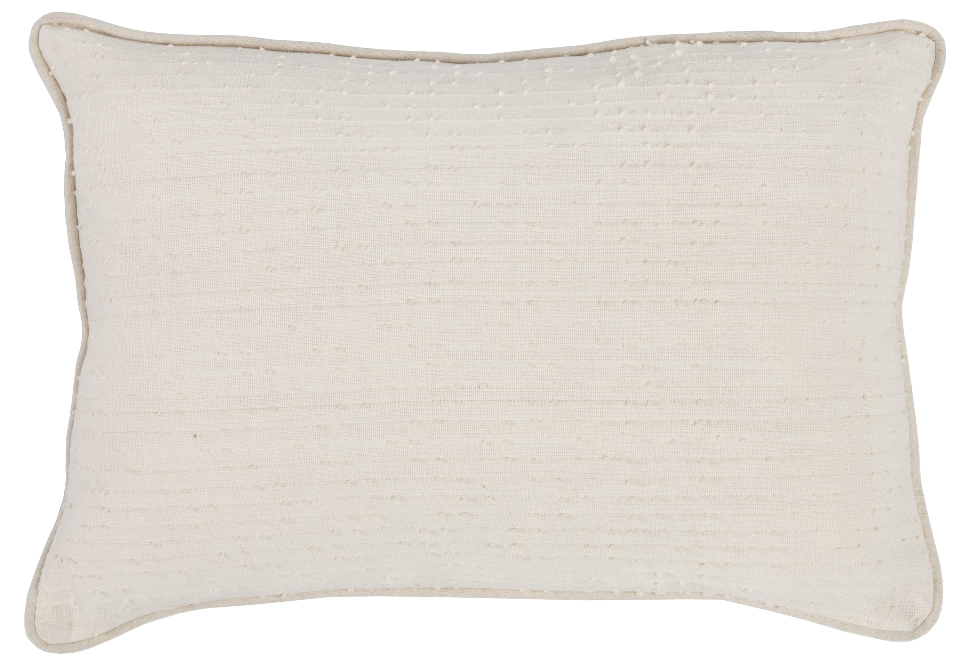 Kosas Home Melanie 100% Cotton 14"x20" Throw Pillow Cover, Ivory