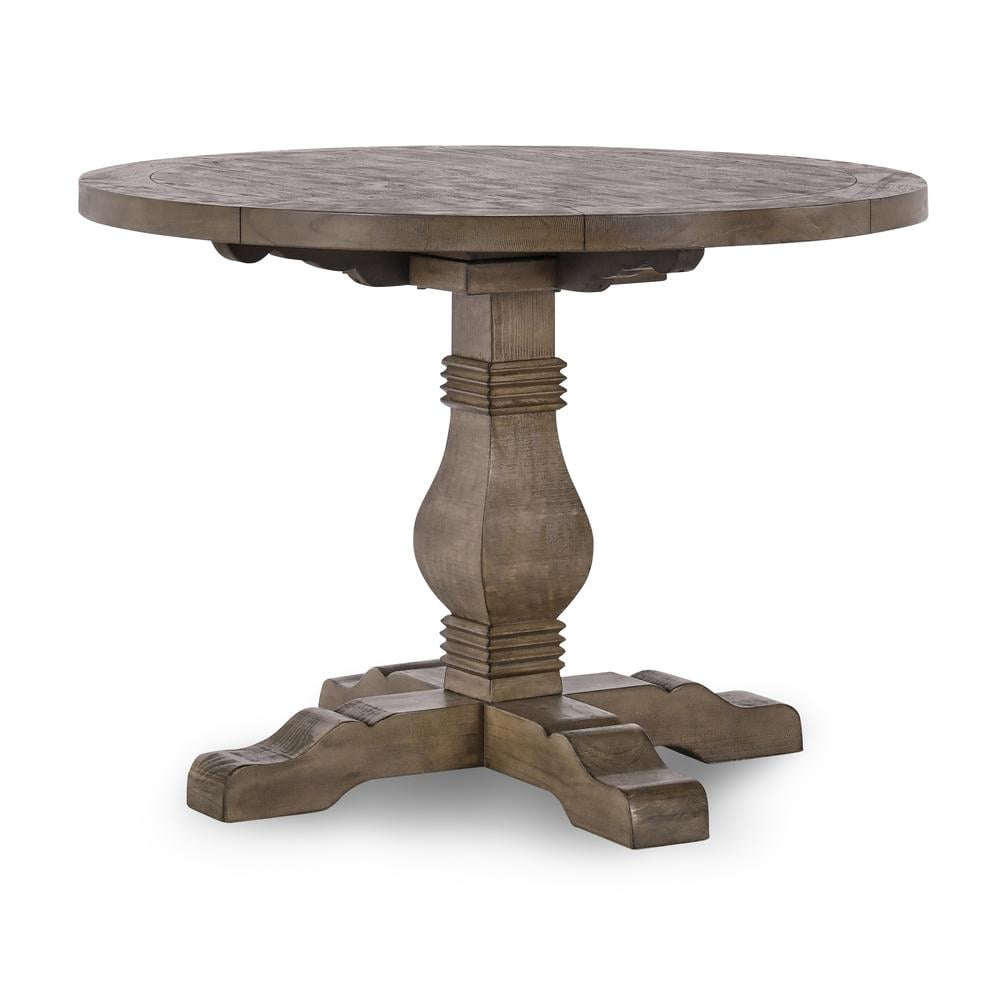 Quincy 42" Reclaimed Pine Wood Pedestal Dining Table