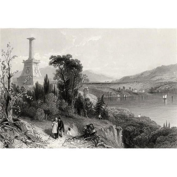 Kosciuskos Monument West Point USA Tadeusz Kosciuskos Also Spelled Thaddeus 1746-1817 Polish Army Officer Statesman Poster Print - Large - 34 x 24